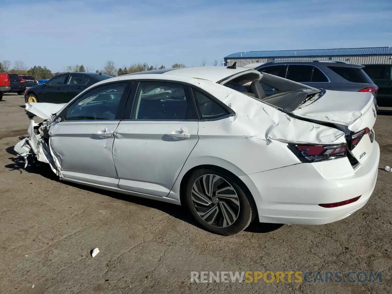 2 fotografías del automóvil dañado 3VWE57BU8MM084746 VOLKSWAGEN JETTA 2021