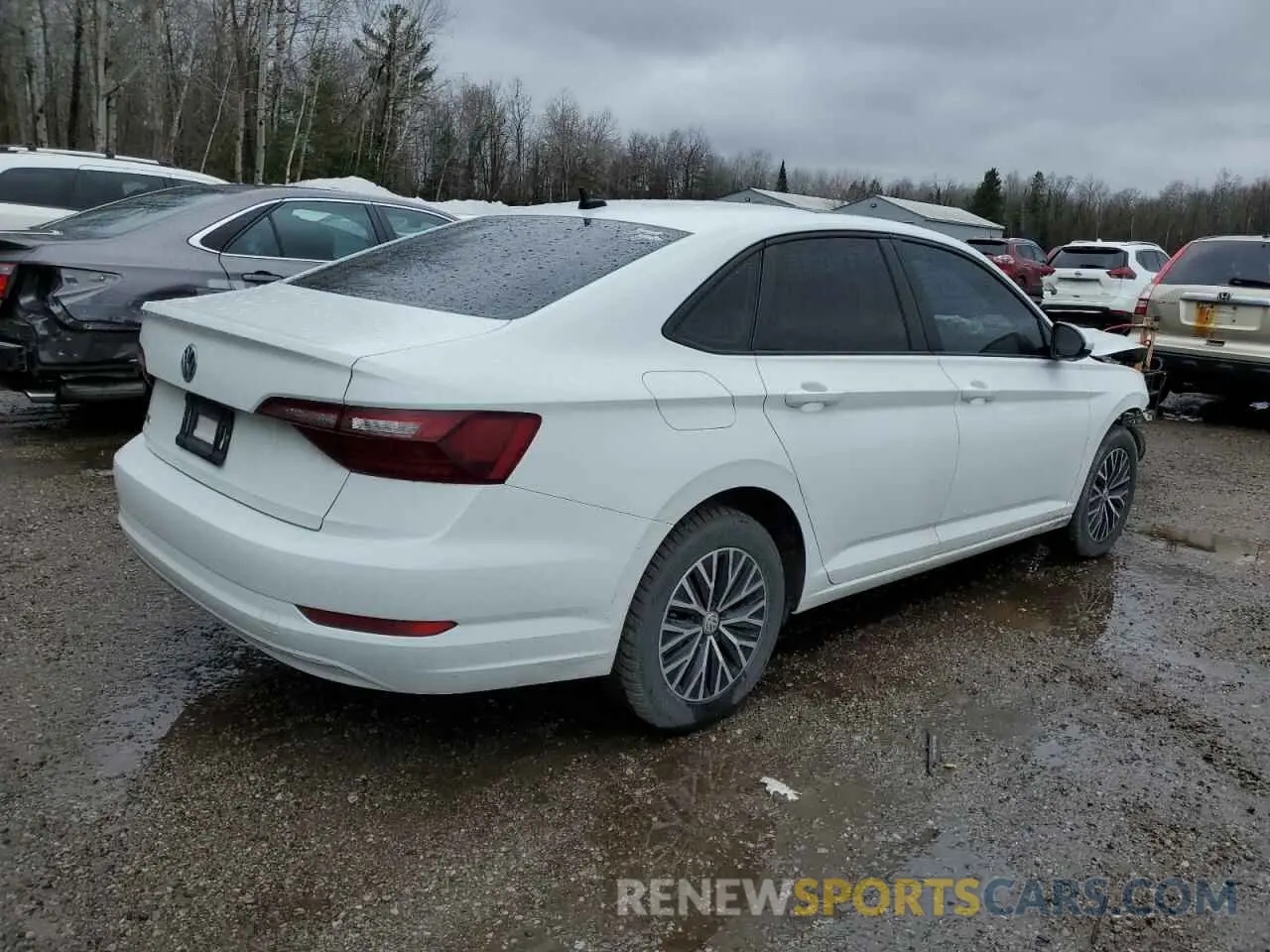 3 fotografías del automóvil dañado 3VWE57BU9MM043364 VOLKSWAGEN JETTA 2021