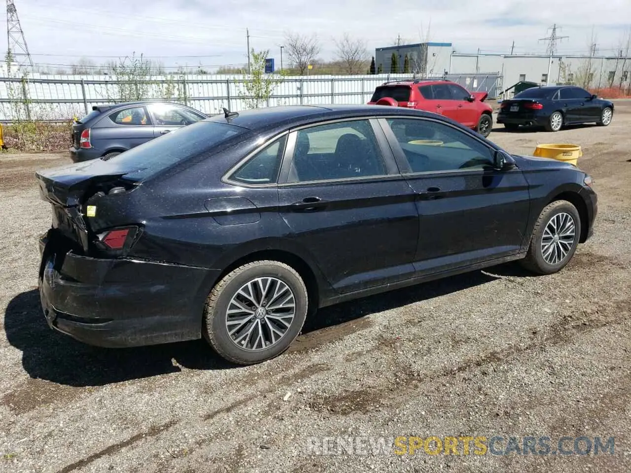 3 fotografías del automóvil dañado 3VWE57BU9MM046281 VOLKSWAGEN JETTA 2021
