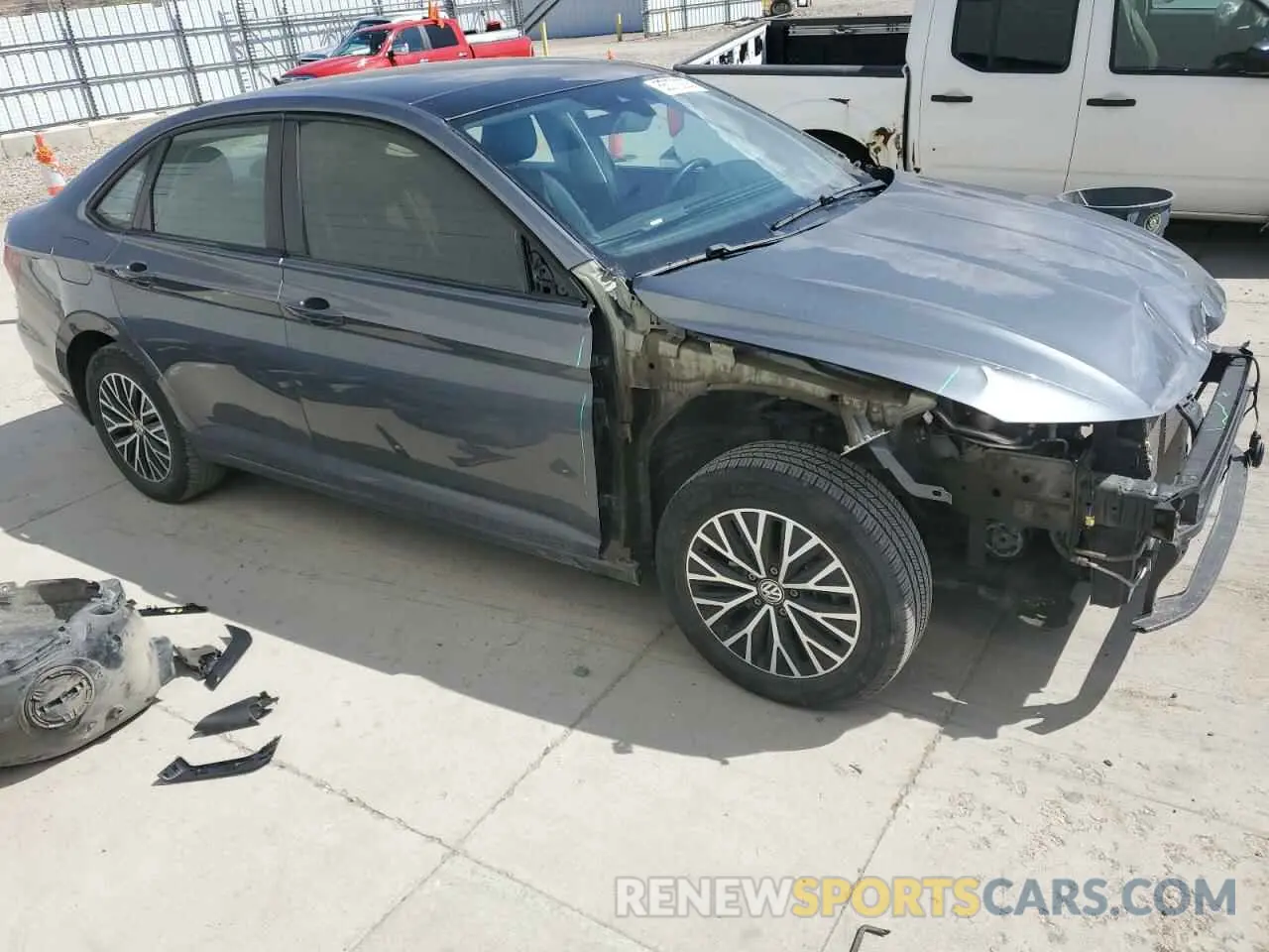 4 fotografías del automóvil dañado 3VWE57BU9MM077191 VOLKSWAGEN JETTA 2021