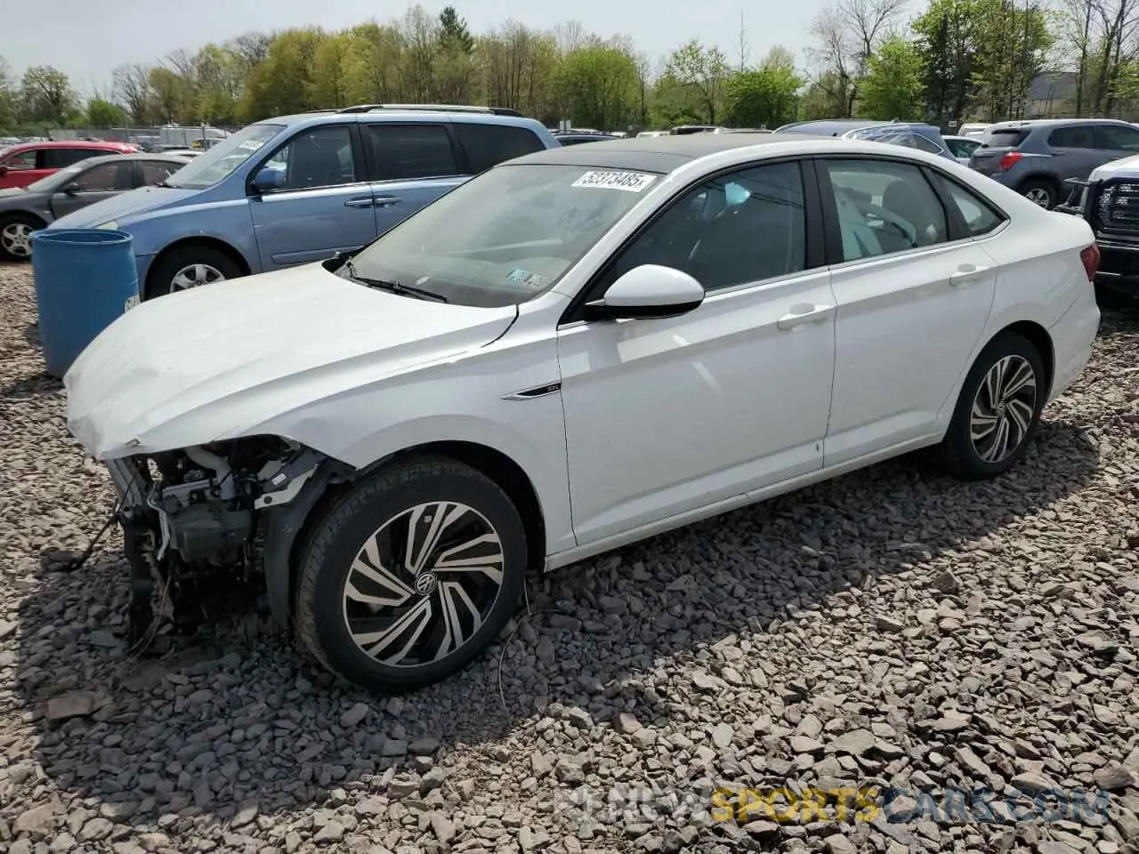 1 fotografías del automóvil dañado 3VWE57BU9MM103207 VOLKSWAGEN JETTA 2021