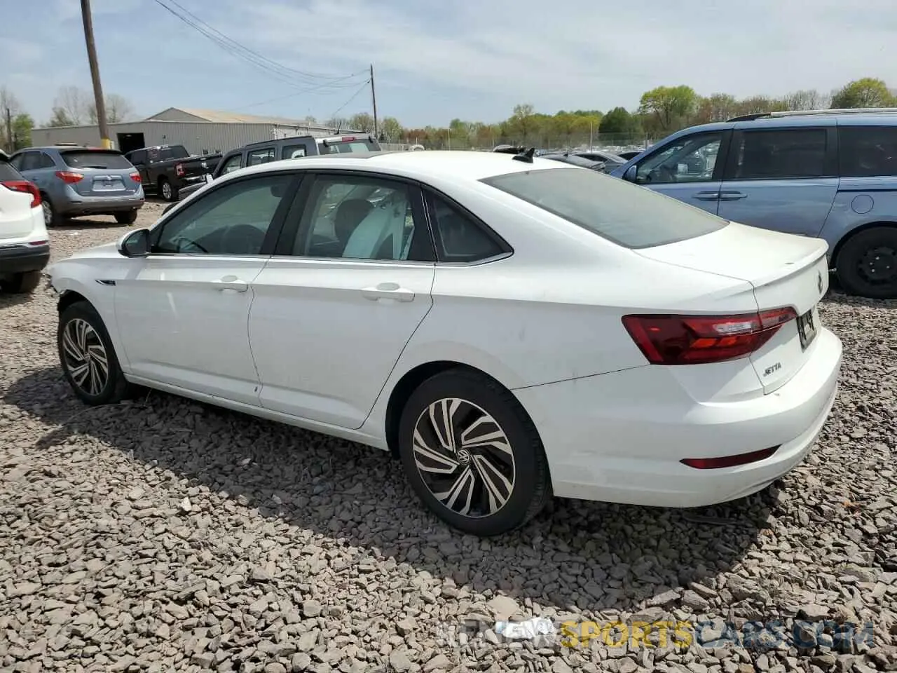 2 fotografías del automóvil dañado 3VWE57BU9MM103207 VOLKSWAGEN JETTA 2021