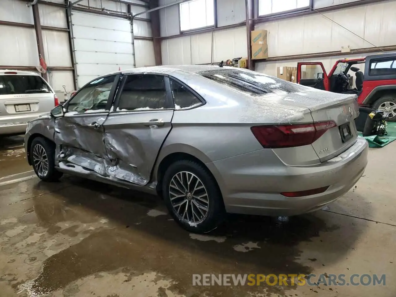 2 fotografías del automóvil dañado 3VWE57BUXMM073070 VOLKSWAGEN JETTA 2021