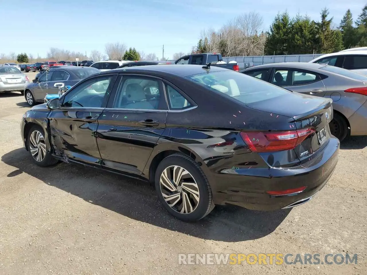 2 fotografías del automóvil dañado 3VWG57BU0MM024114 VOLKSWAGEN JETTA 2021