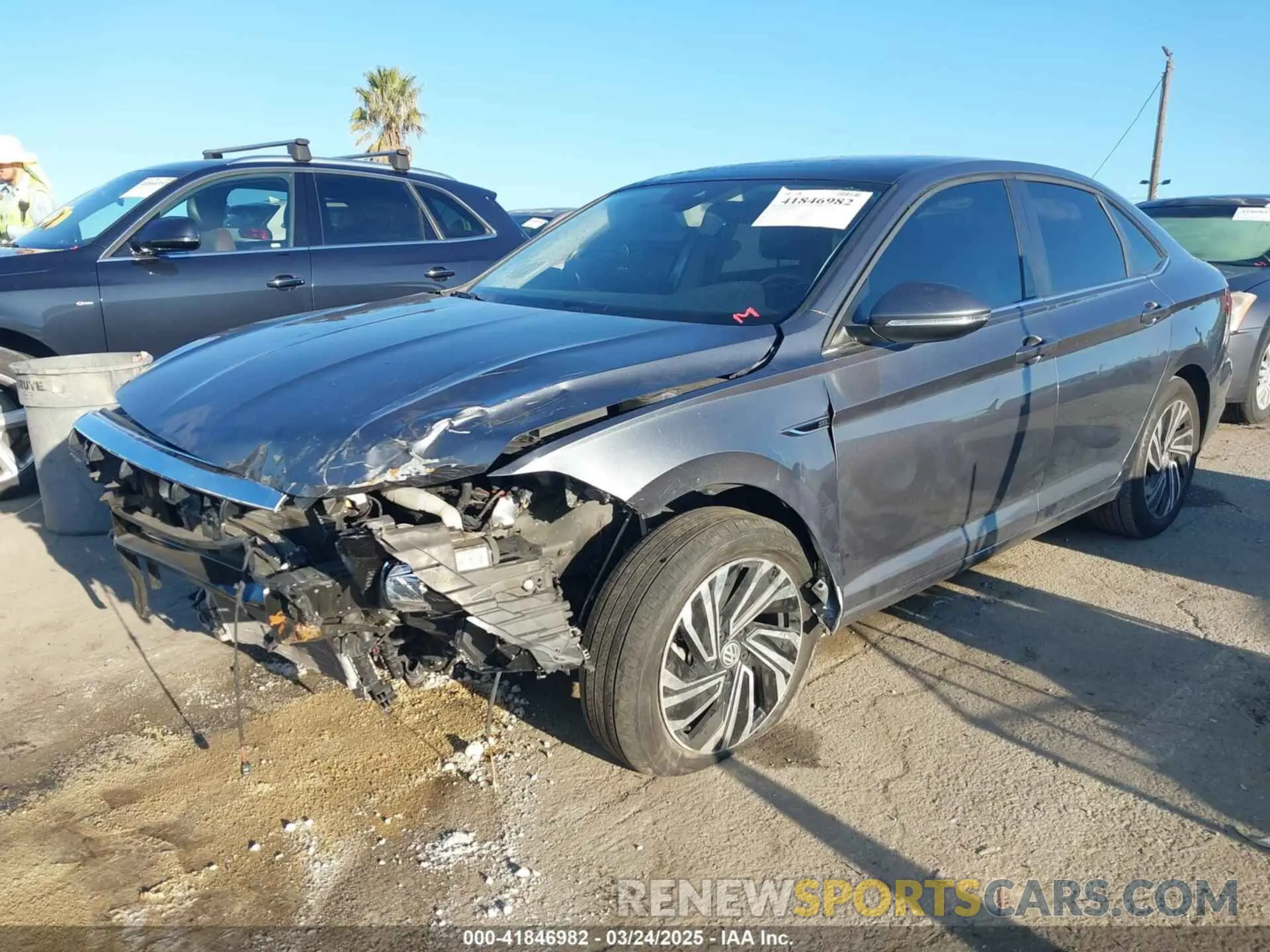 2 fotografías del automóvil dañado 3VWG57BU4MM049632 VOLKSWAGEN JETTA 2021