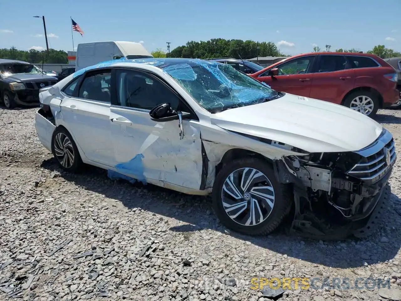 4 fotografías del automóvil dañado 3VWG57BU5MM070795 VOLKSWAGEN JETTA 2021