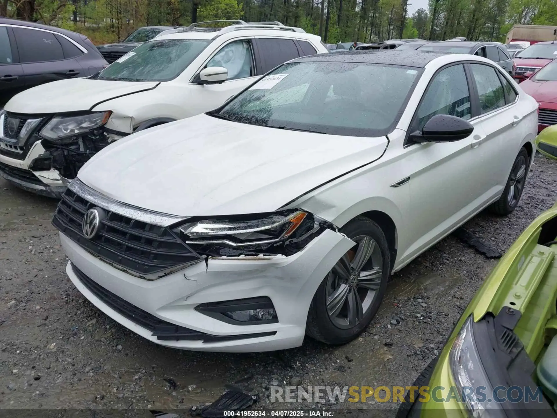 2 fotografías del automóvil dañado 3VWN57BU1MM065701 VOLKSWAGEN JETTA 2021