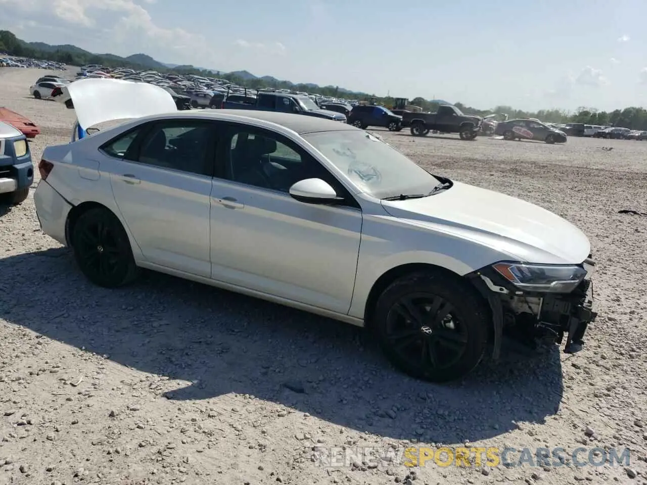 4 fotografías del automóvil dañado 3VW7M7BU1NM007746 VOLKSWAGEN JETTA 2022