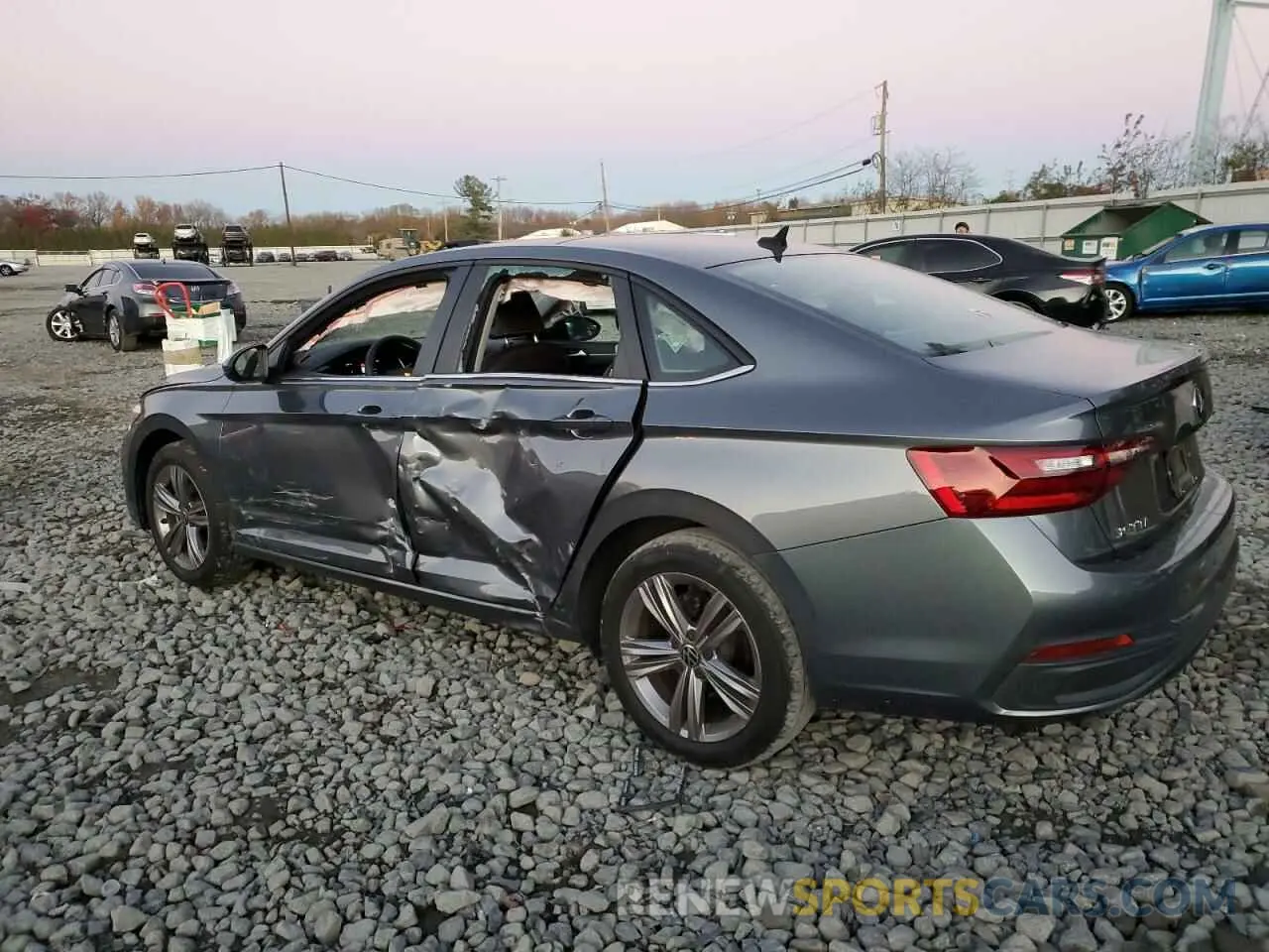 2 fotografías del automóvil dañado 3VW7M7BU6NM006334 VOLKSWAGEN JETTA 2022