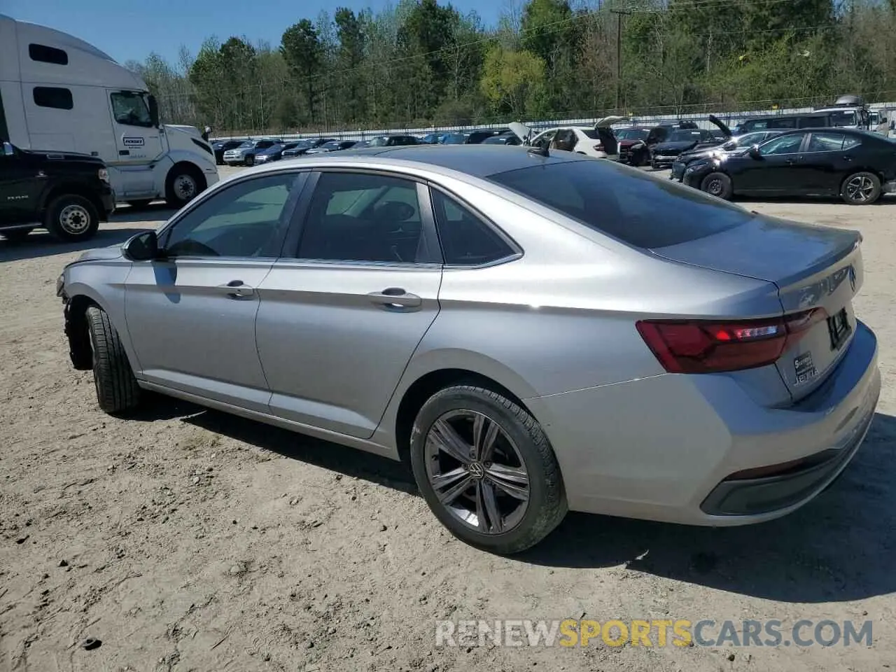 2 fotografías del automóvil dañado 3VW7M7BU7NM032389 VOLKSWAGEN JETTA 2022
