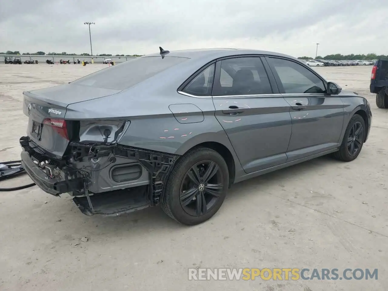 3 fotografías del automóvil dañado 3VW7M7BU9NM025699 VOLKSWAGEN JETTA 2022
