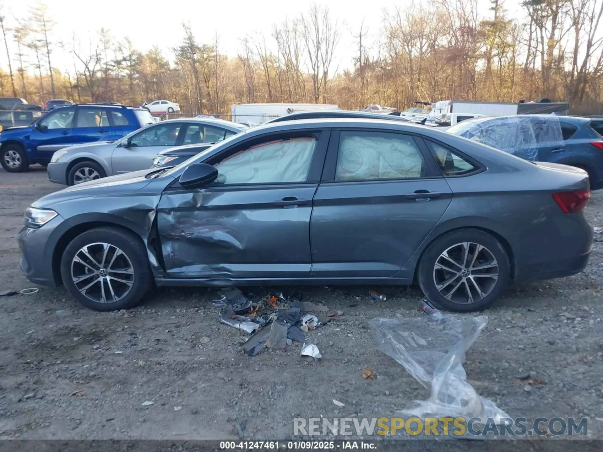 14 fotografías del automóvil dañado 3VWAM7BUXNM019593 VOLKSWAGEN JETTA 2022