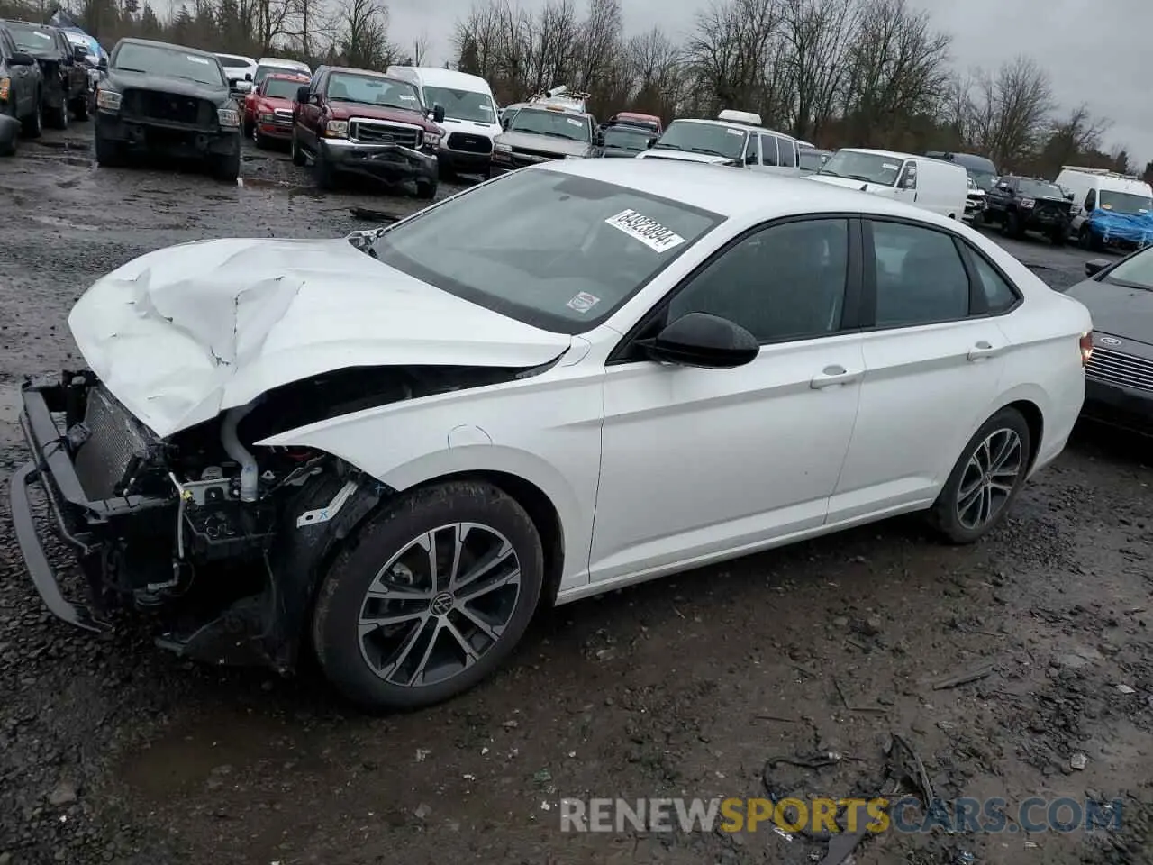 1 fotografías del automóvil dañado 3VWAM7BUXNM028326 VOLKSWAGEN JETTA 2022