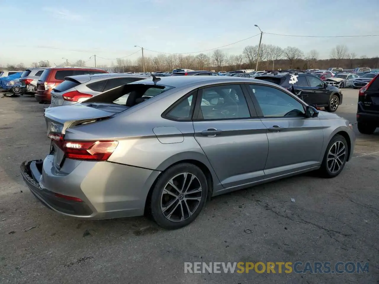 3 fotografías del automóvil dañado 3VWBM7BU4NM034515 VOLKSWAGEN JETTA 2022