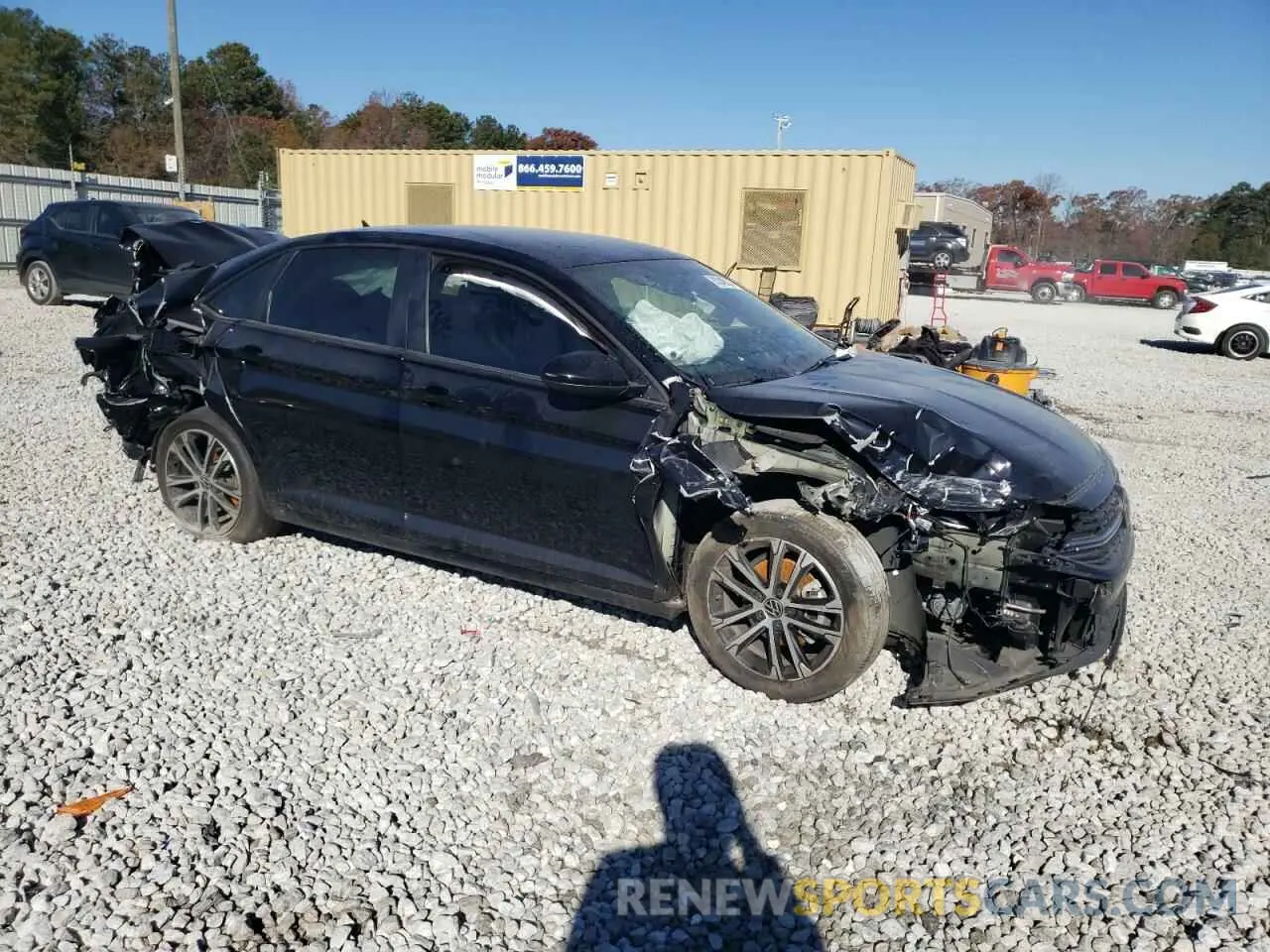 4 fotografías del automóvil dañado 3VWBM7BU7NM010693 VOLKSWAGEN JETTA 2022
