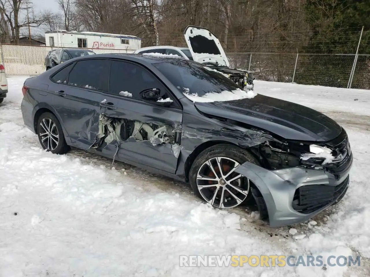4 fotografías del automóvil dañado 3VWBM7BU7NM025744 VOLKSWAGEN JETTA 2022