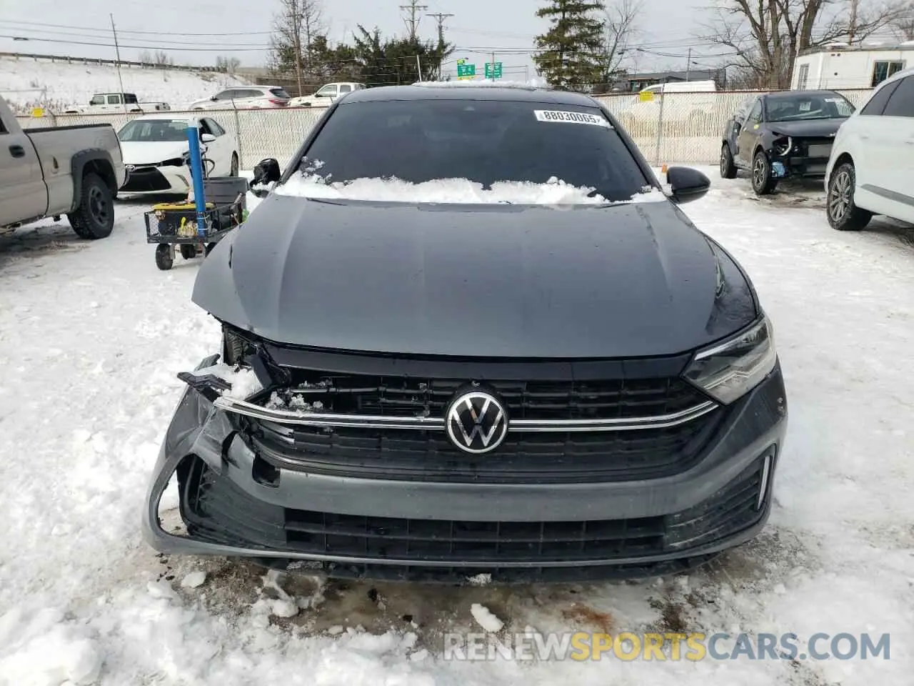 5 fotografías del automóvil dañado 3VWBM7BU7NM025744 VOLKSWAGEN JETTA 2022