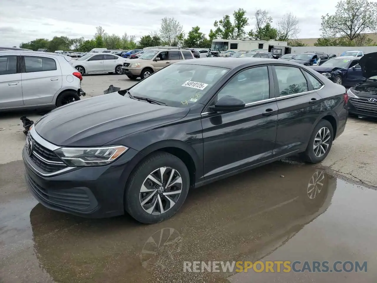 1 fotografías del automóvil dañado 3VWCM7BU3NM021243 VOLKSWAGEN JETTA 2022