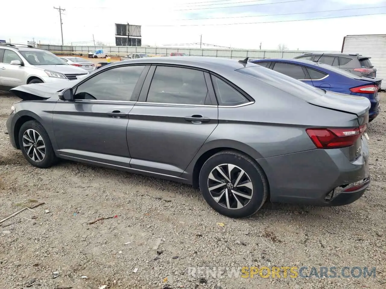 2 fotografías del automóvil dañado 3VWCM7BU7NM021570 VOLKSWAGEN JETTA 2022