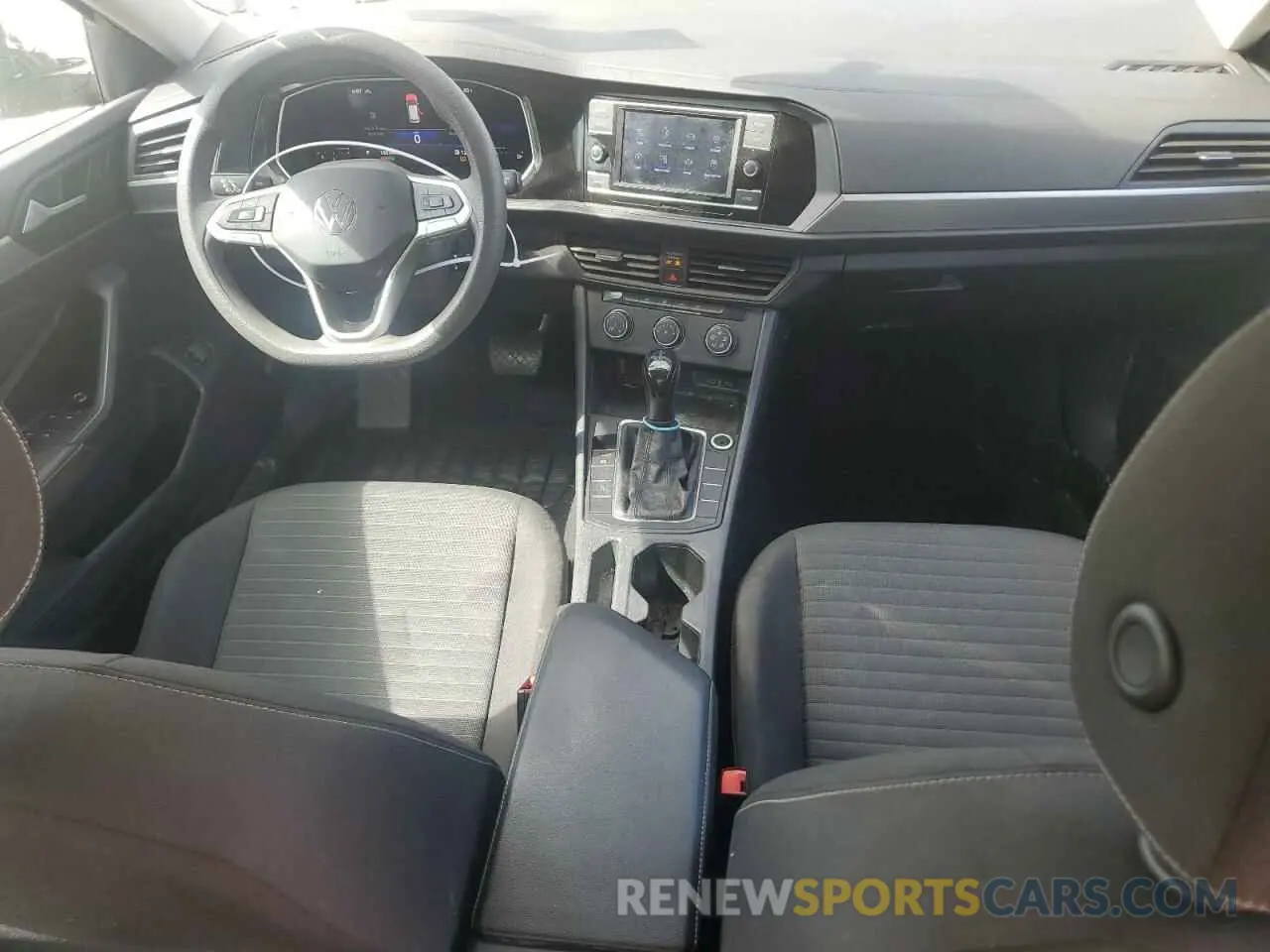 8 fotografías del automóvil dañado 3VWCM7BU7NM034349 VOLKSWAGEN JETTA 2022