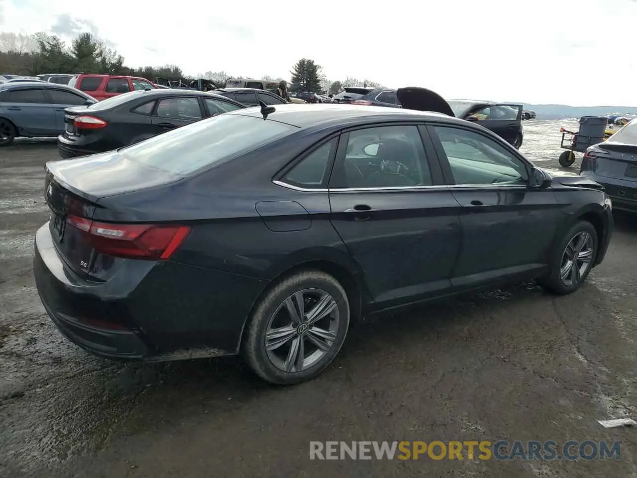 3 fotografías del automóvil dañado 3VWEM7BU2NM011764 VOLKSWAGEN JETTA 2022