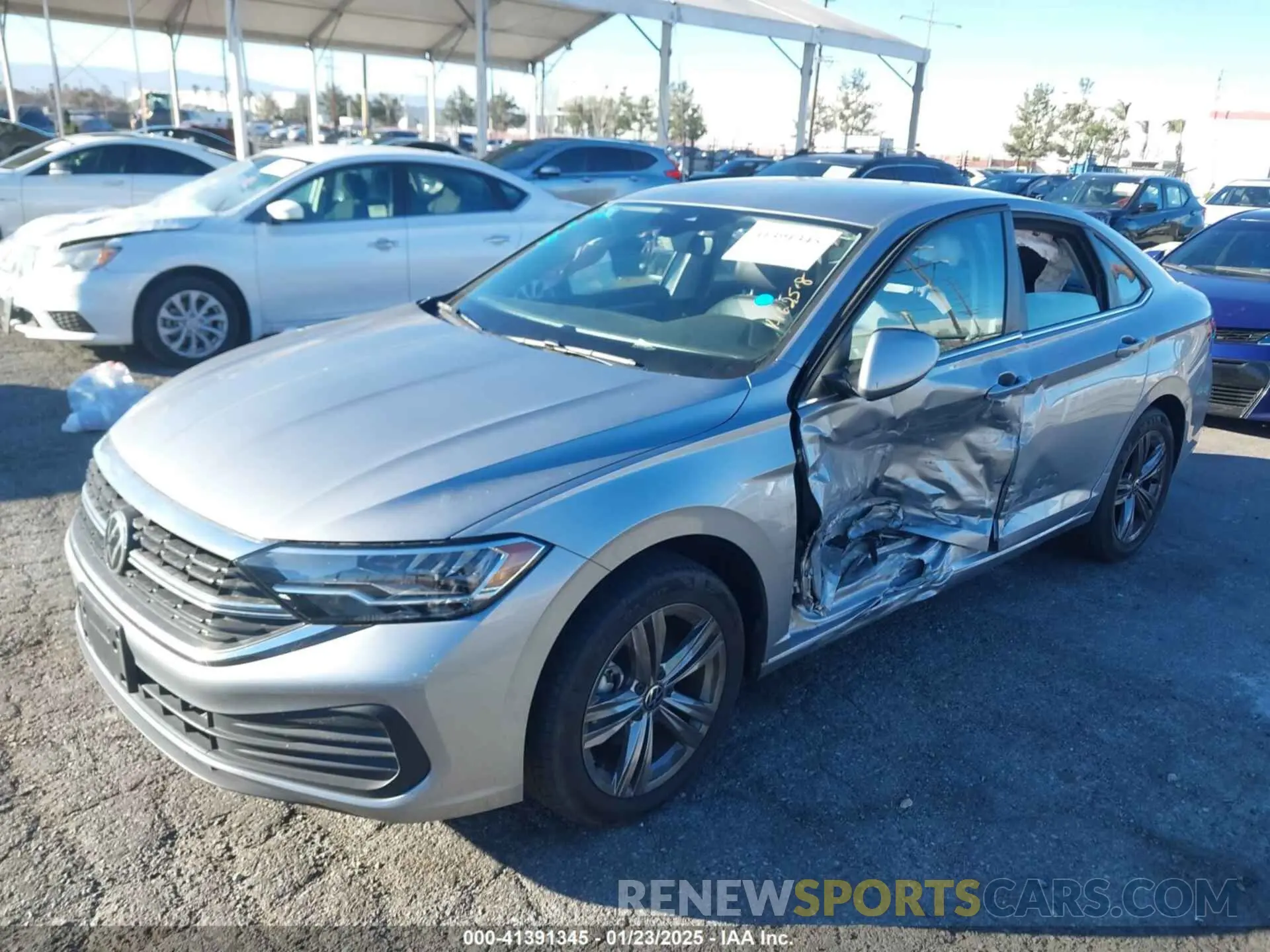 2 fotografías del automóvil dañado 3VWEM7BUXNM000785 VOLKSWAGEN JETTA 2022