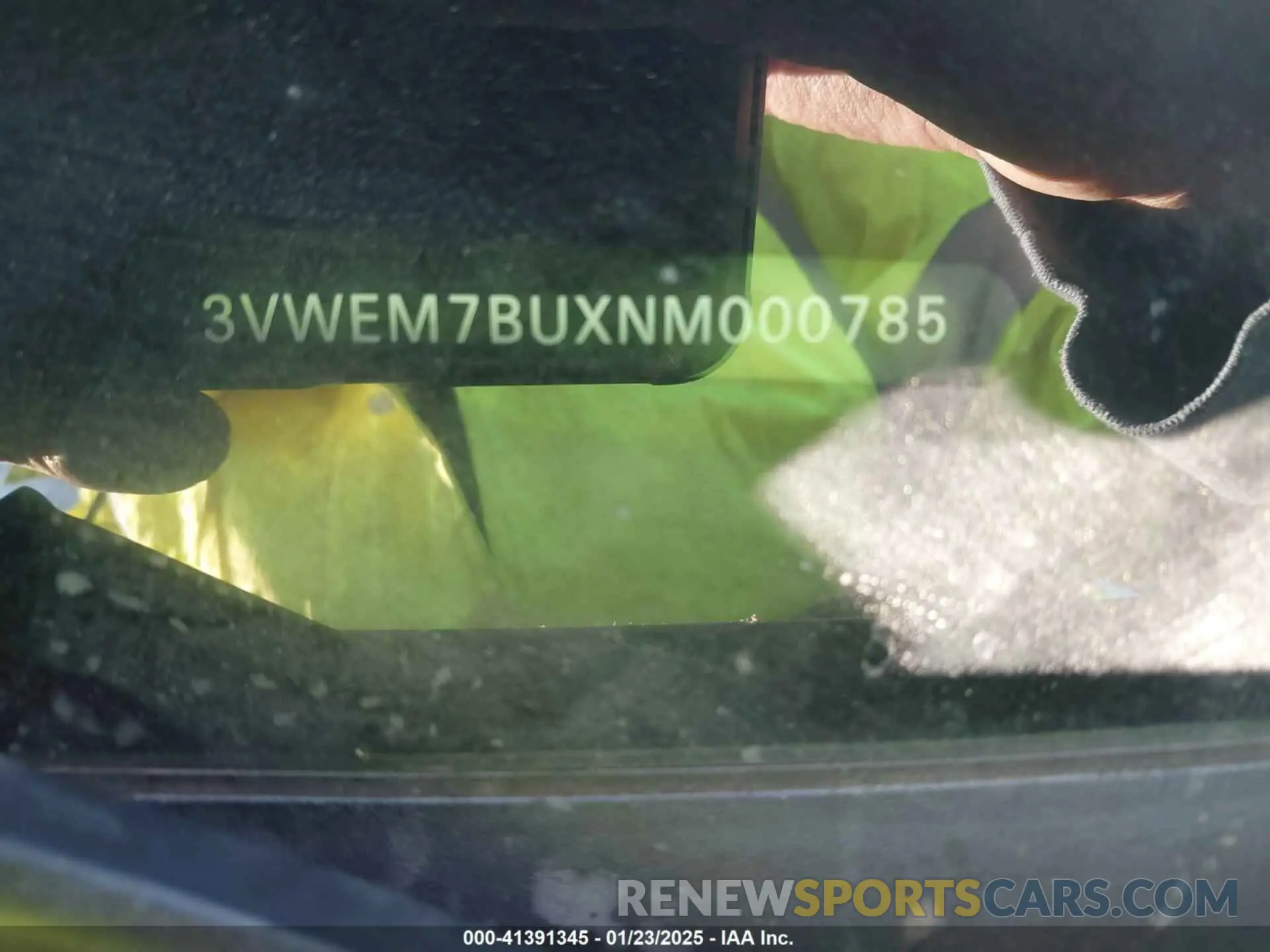 9 fotografías del automóvil dañado 3VWEM7BUXNM000785 VOLKSWAGEN JETTA 2022