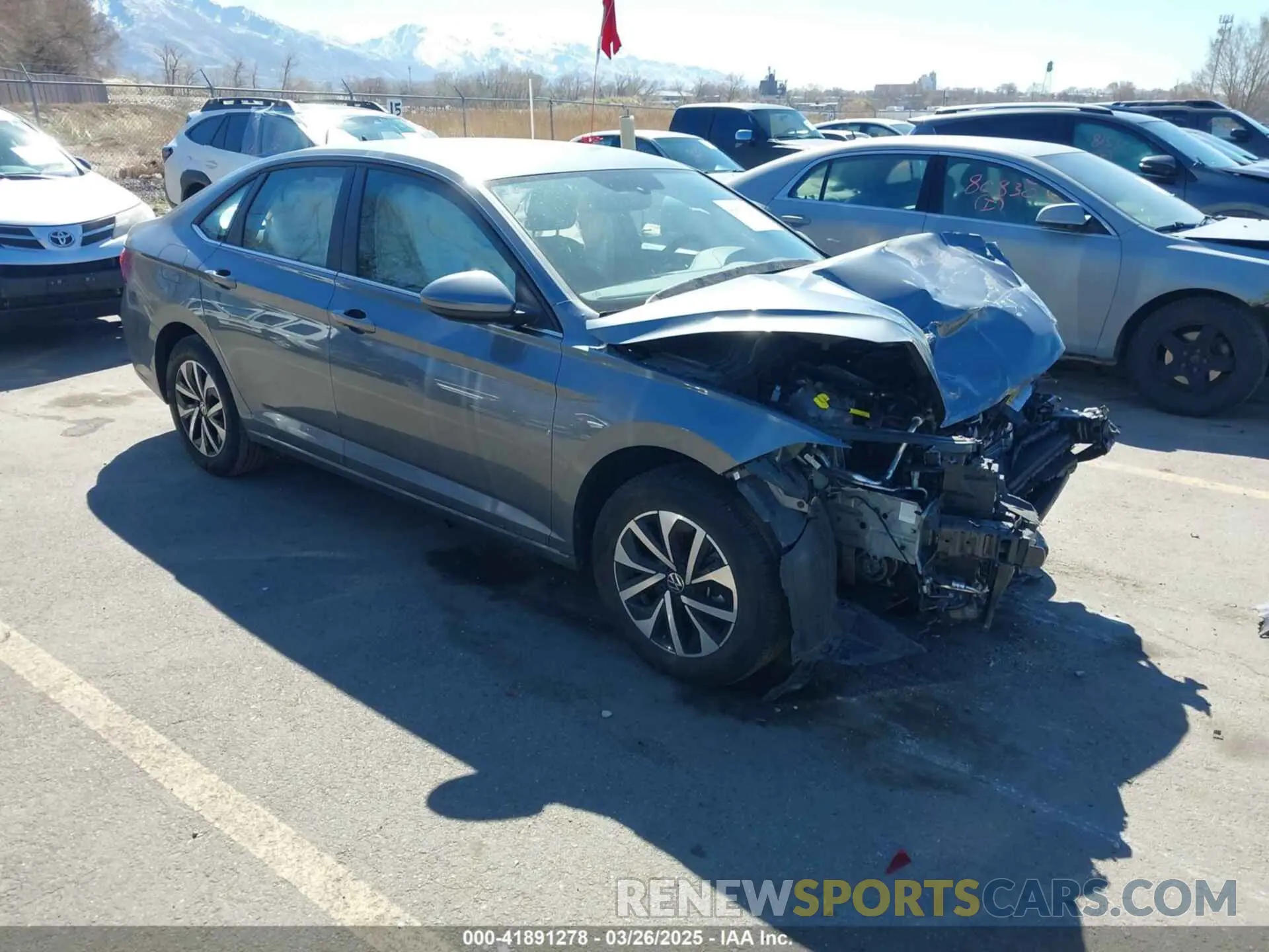 1 fotografías del automóvil dañado 3VW5M7BU2PM042225 VOLKSWAGEN JETTA 2023