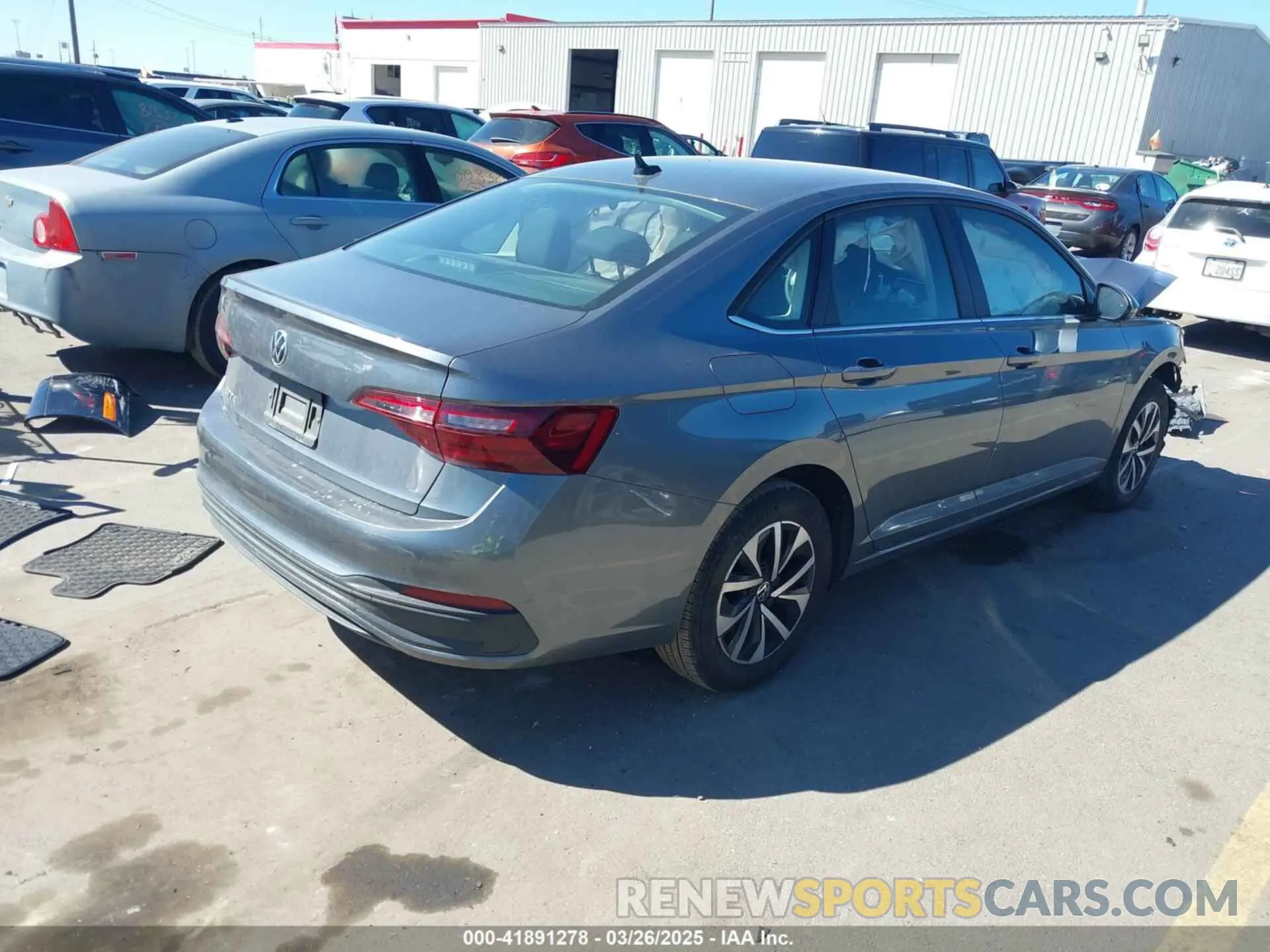 4 fotografías del automóvil dañado 3VW5M7BU2PM042225 VOLKSWAGEN JETTA 2023