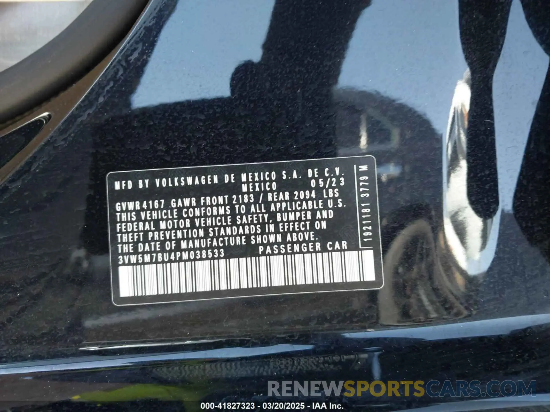 9 fotografías del automóvil dañado 3VW5M7BU4PM038533 VOLKSWAGEN JETTA 2023