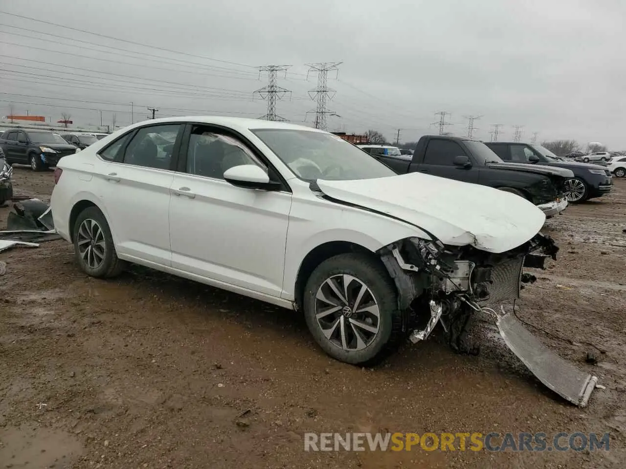 4 fotografías del automóvil dañado 3VW5M7BU4PM043036 VOLKSWAGEN JETTA 2023