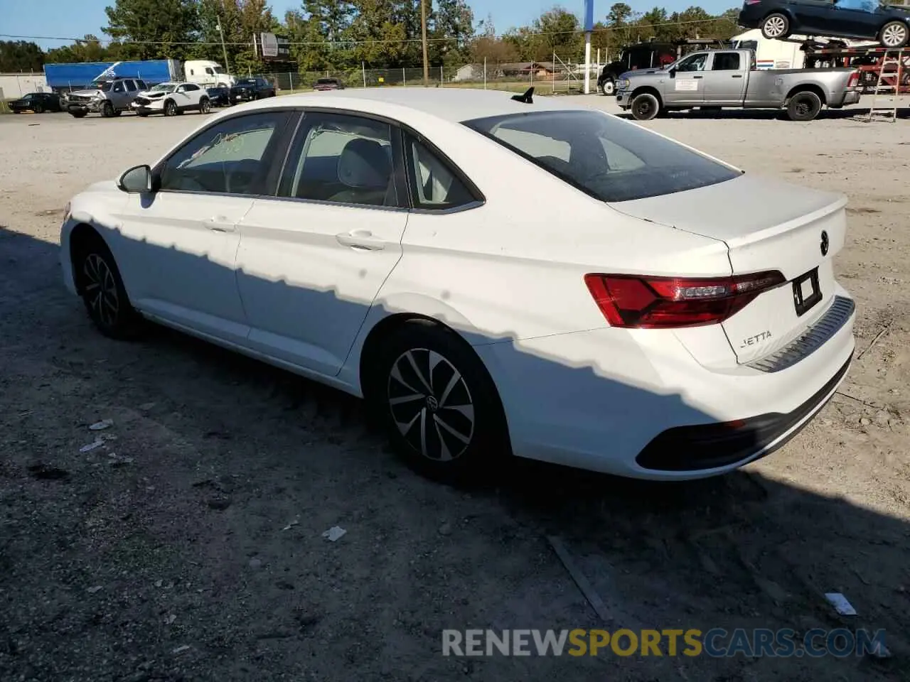 2 fotografías del automóvil dañado 3VW5M7BU5PM023636 VOLKSWAGEN JETTA 2023