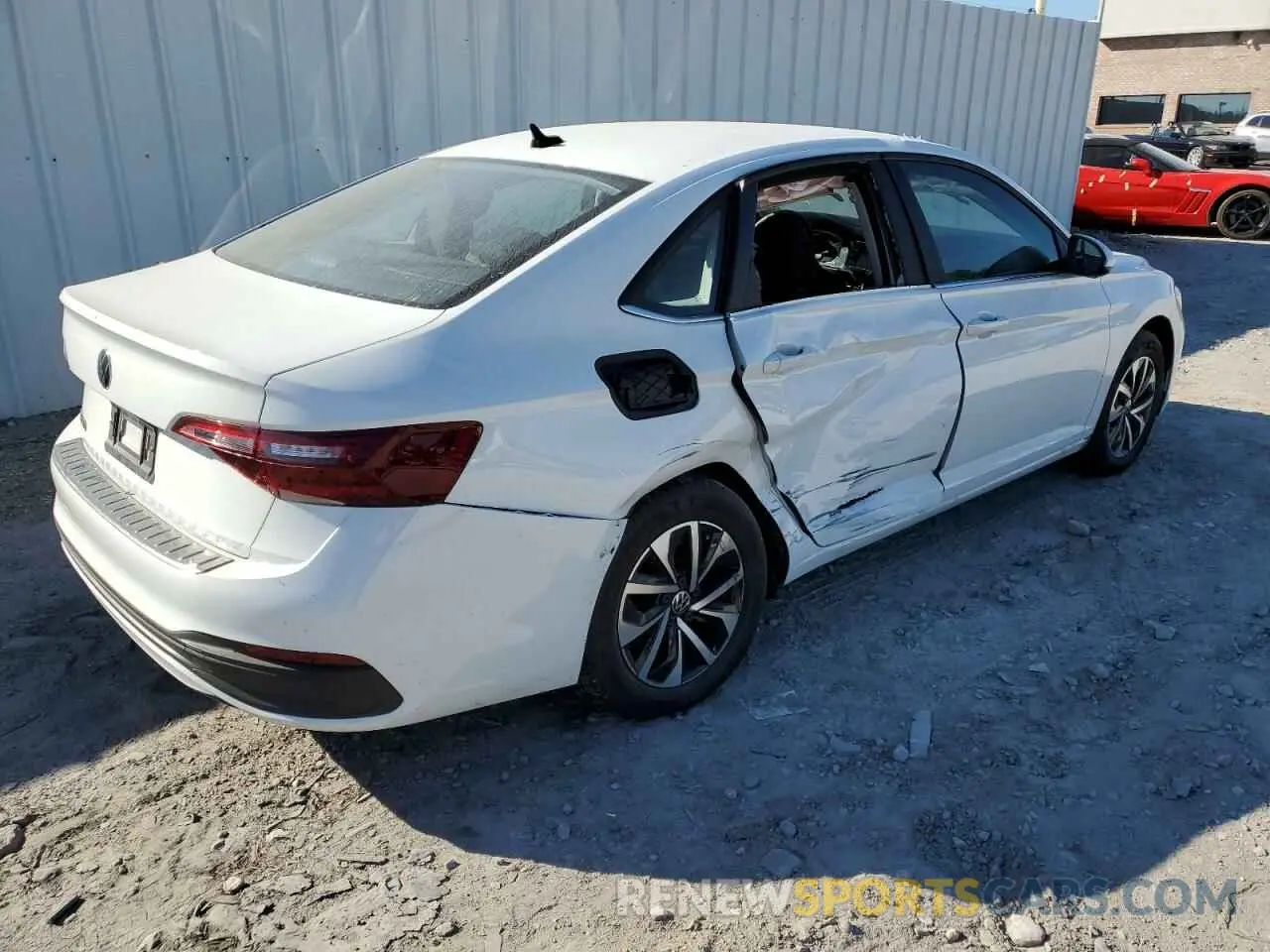 3 fotografías del automóvil dañado 3VW5M7BU5PM023636 VOLKSWAGEN JETTA 2023