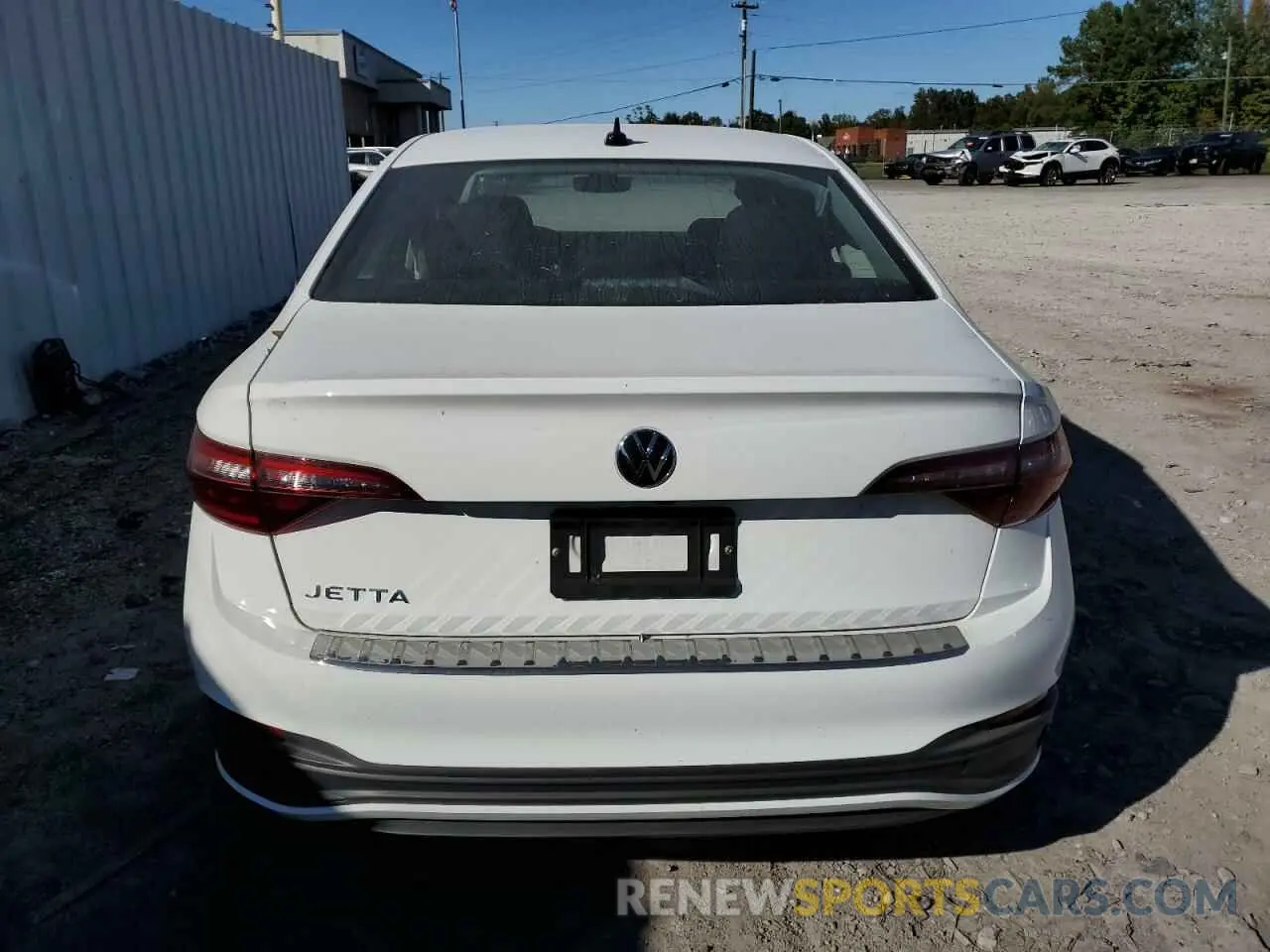 6 fotografías del automóvil dañado 3VW5M7BU5PM023636 VOLKSWAGEN JETTA 2023