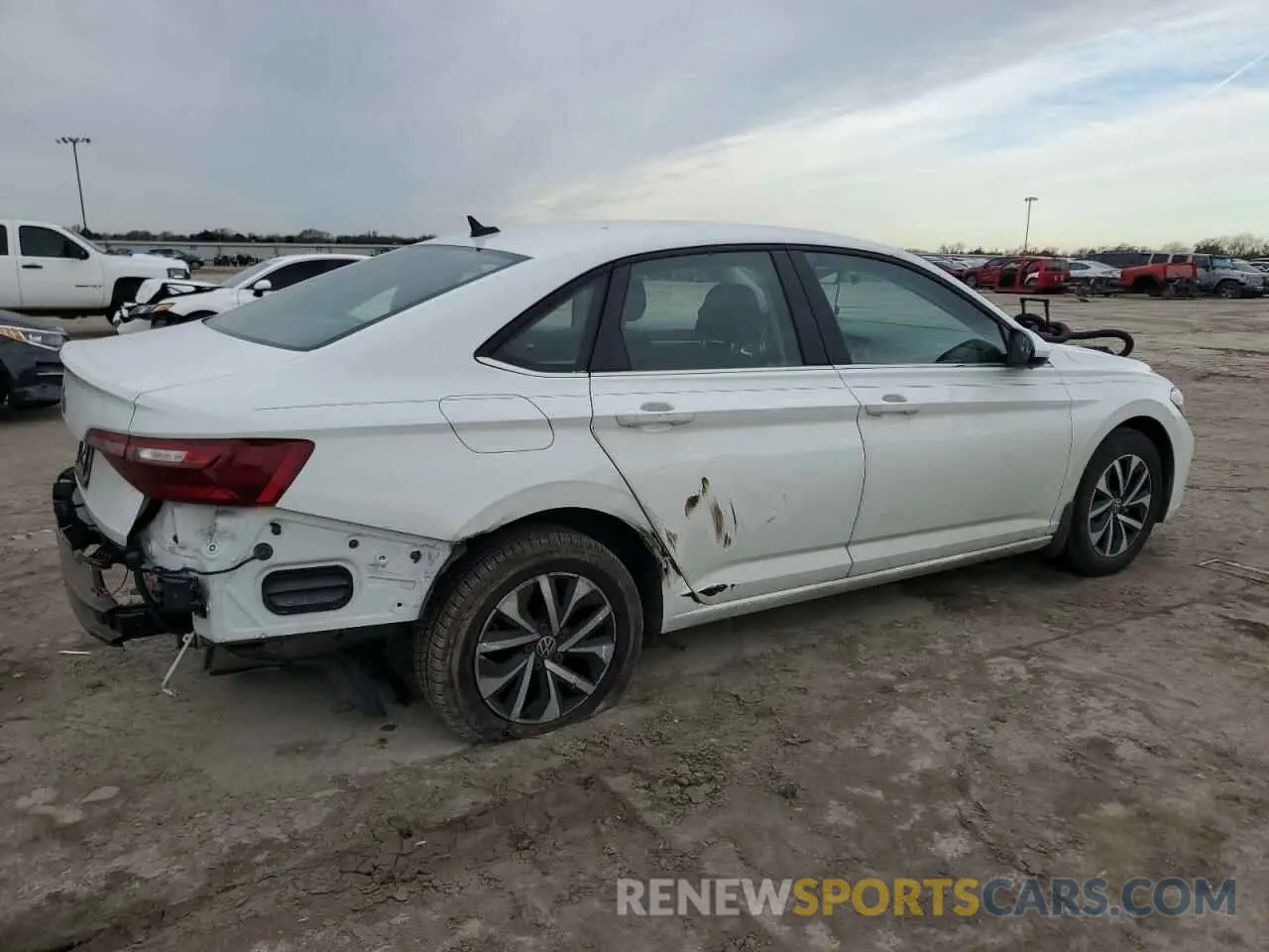 3 fotografías del automóvil dañado 3VW5M7BU6PM018039 VOLKSWAGEN JETTA 2023