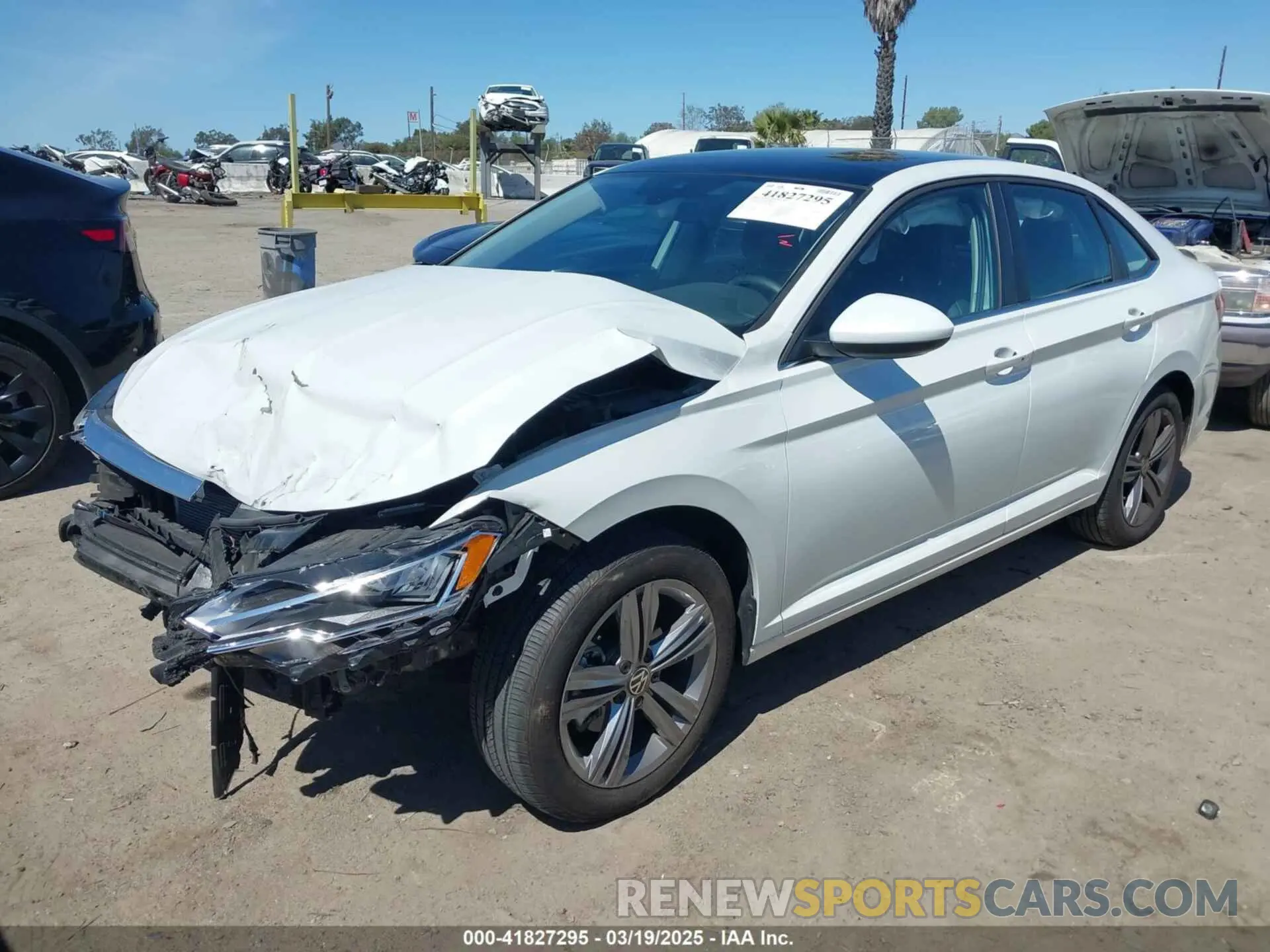 2 fotografías del automóvil dañado 3VW7M7BU0PM048694 VOLKSWAGEN JETTA 2023