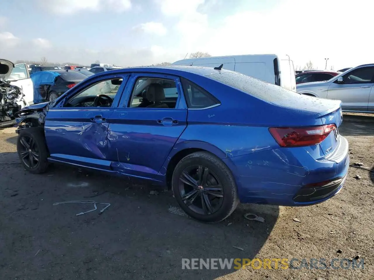 2 fotografías del automóvil dañado 3VW7M7BU2PM029905 VOLKSWAGEN JETTA 2023