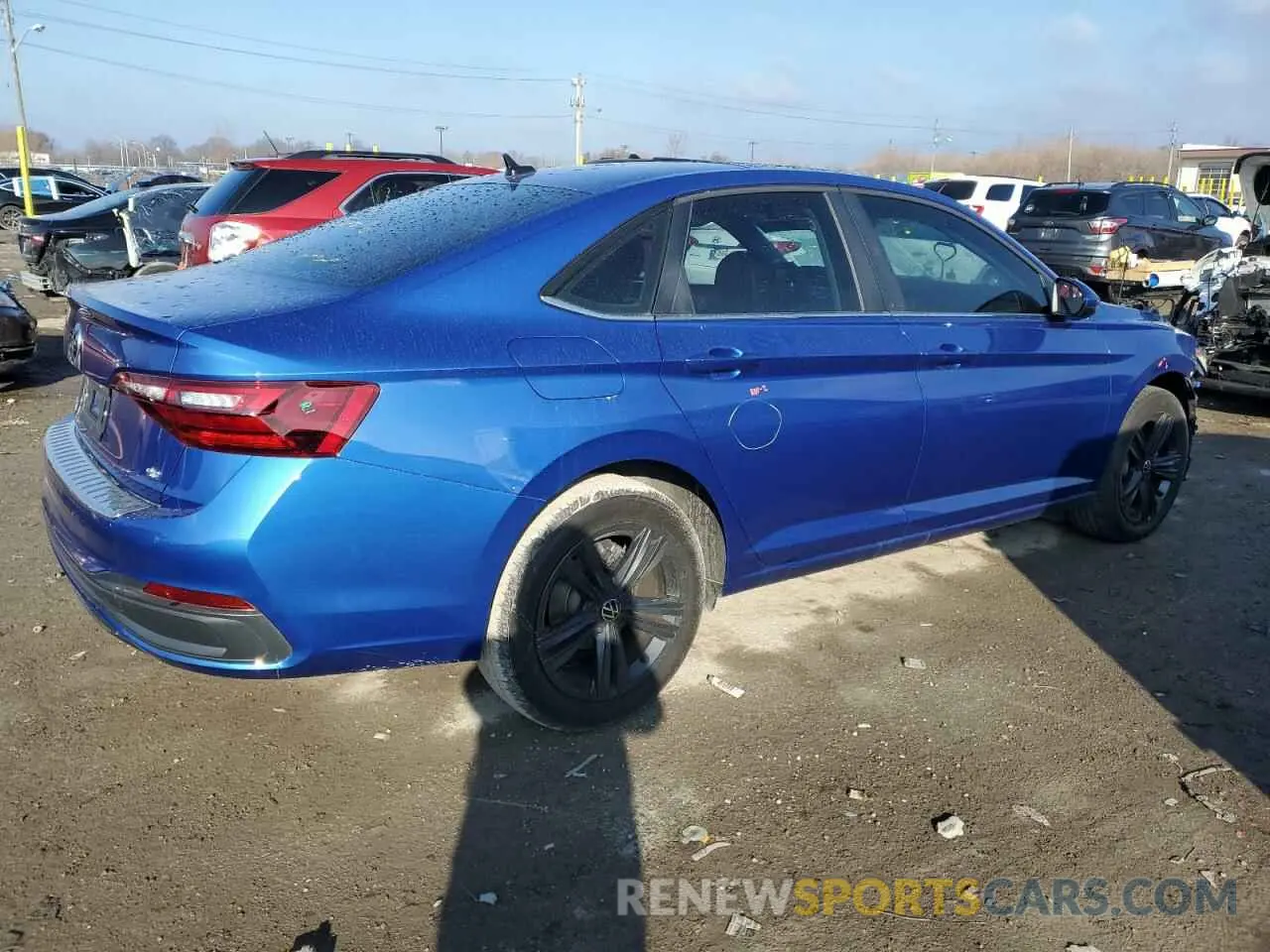 3 fotografías del automóvil dañado 3VW7M7BU2PM029905 VOLKSWAGEN JETTA 2023