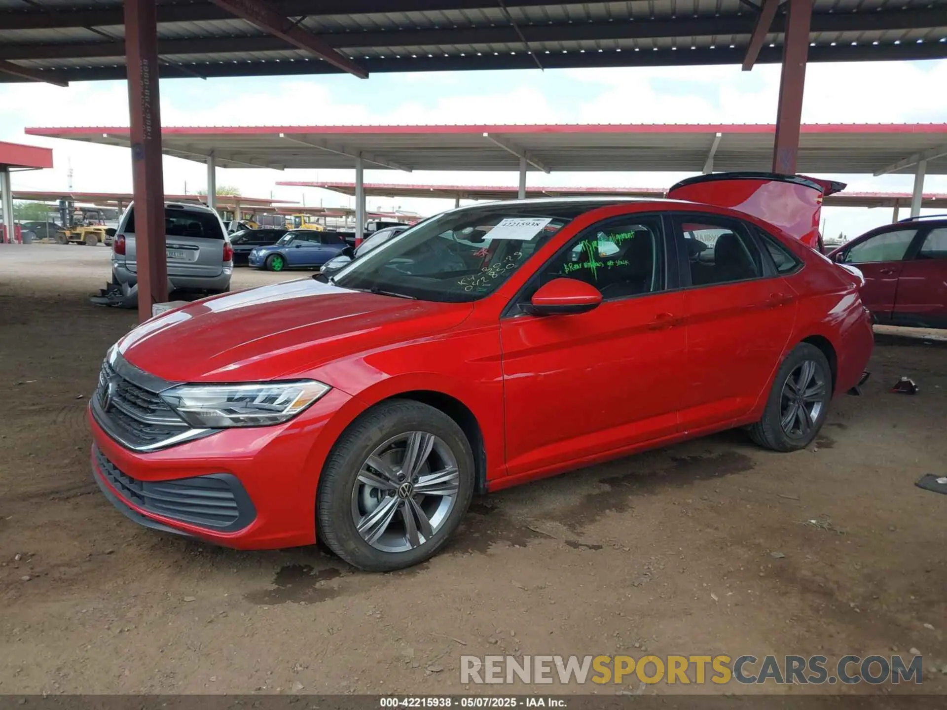 2 fotografías del automóvil dañado 3VW7M7BU2PM042850 VOLKSWAGEN JETTA 2023