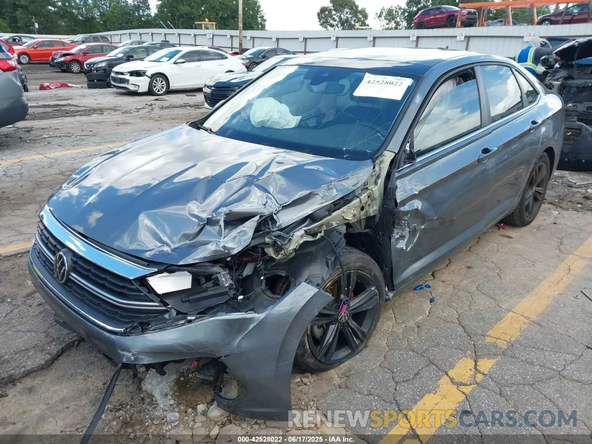 2 fotografías del automóvil dañado 3VW7M7BUXPM031773 VOLKSWAGEN JETTA 2023