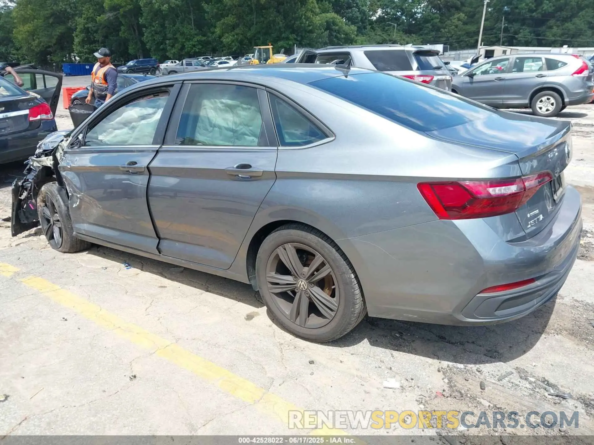 3 fotografías del automóvil dañado 3VW7M7BUXPM031773 VOLKSWAGEN JETTA 2023