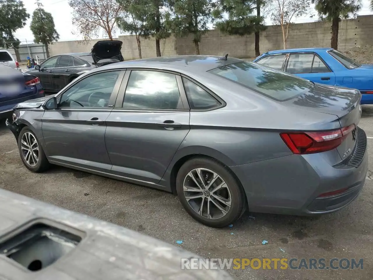 2 fotografías del automóvil dañado 3VWBM7BU0PM022767 VOLKSWAGEN JETTA 2023