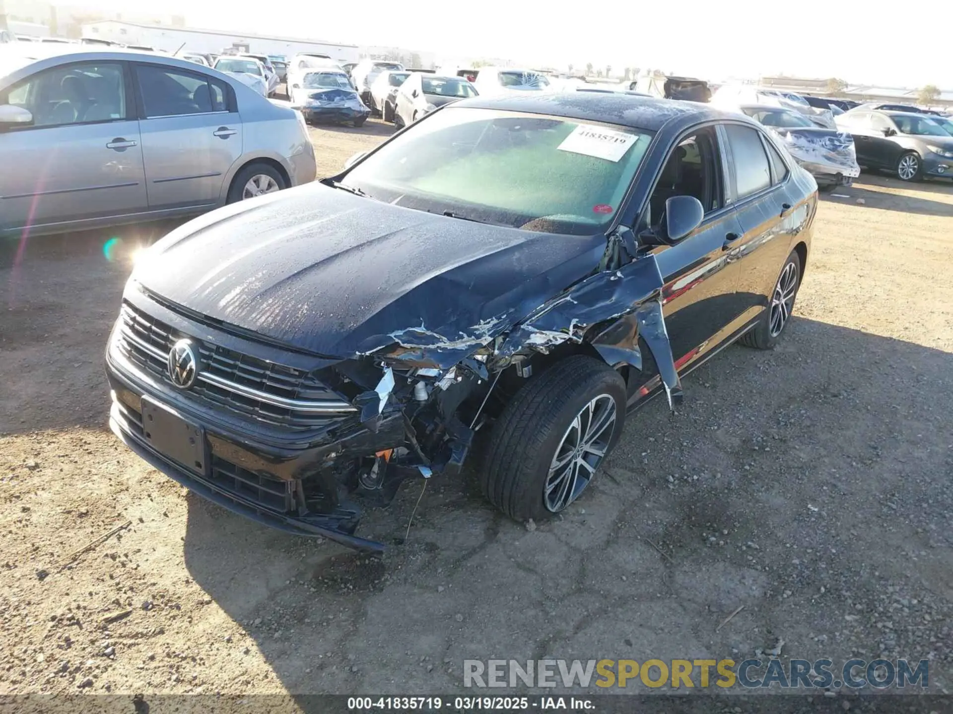 2 fotografías del automóvil dañado 3VWBM7BU0PM027726 VOLKSWAGEN JETTA 2023