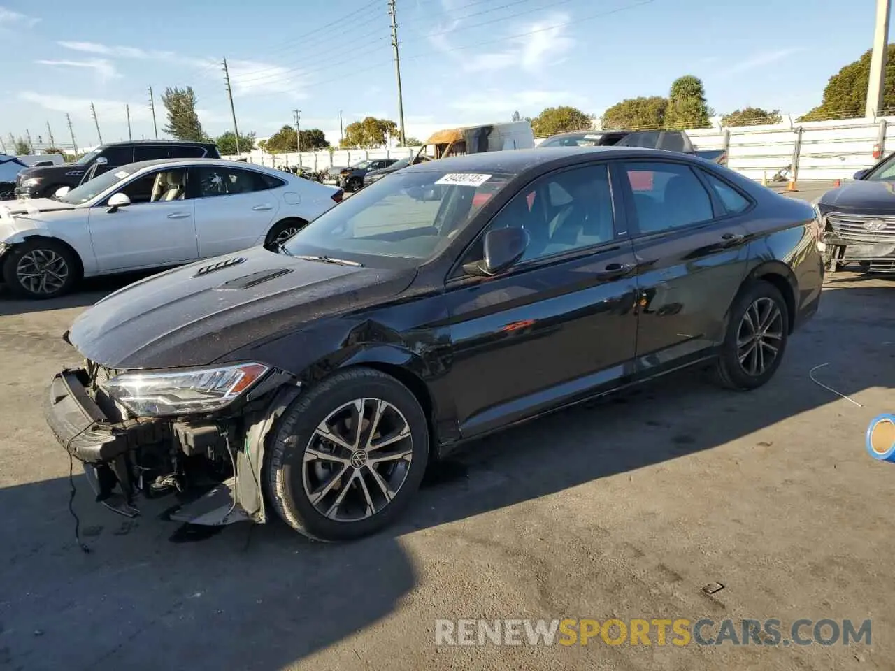 1 fotografías del automóvil dañado 3VWBM7BU1PM052781 VOLKSWAGEN JETTA 2023