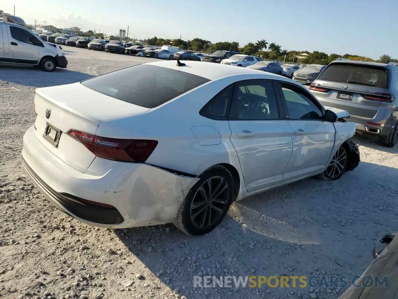 3 fotografías del automóvil dañado 3VWBM7BU4PM037160 VOLKSWAGEN JETTA 2023