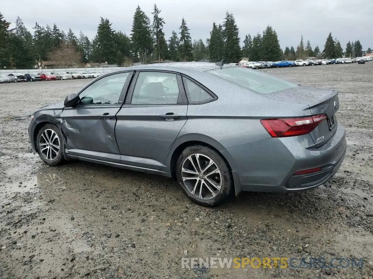 2 fotografías del automóvil dañado 3VWBM7BU7PM006145 VOLKSWAGEN JETTA 2023