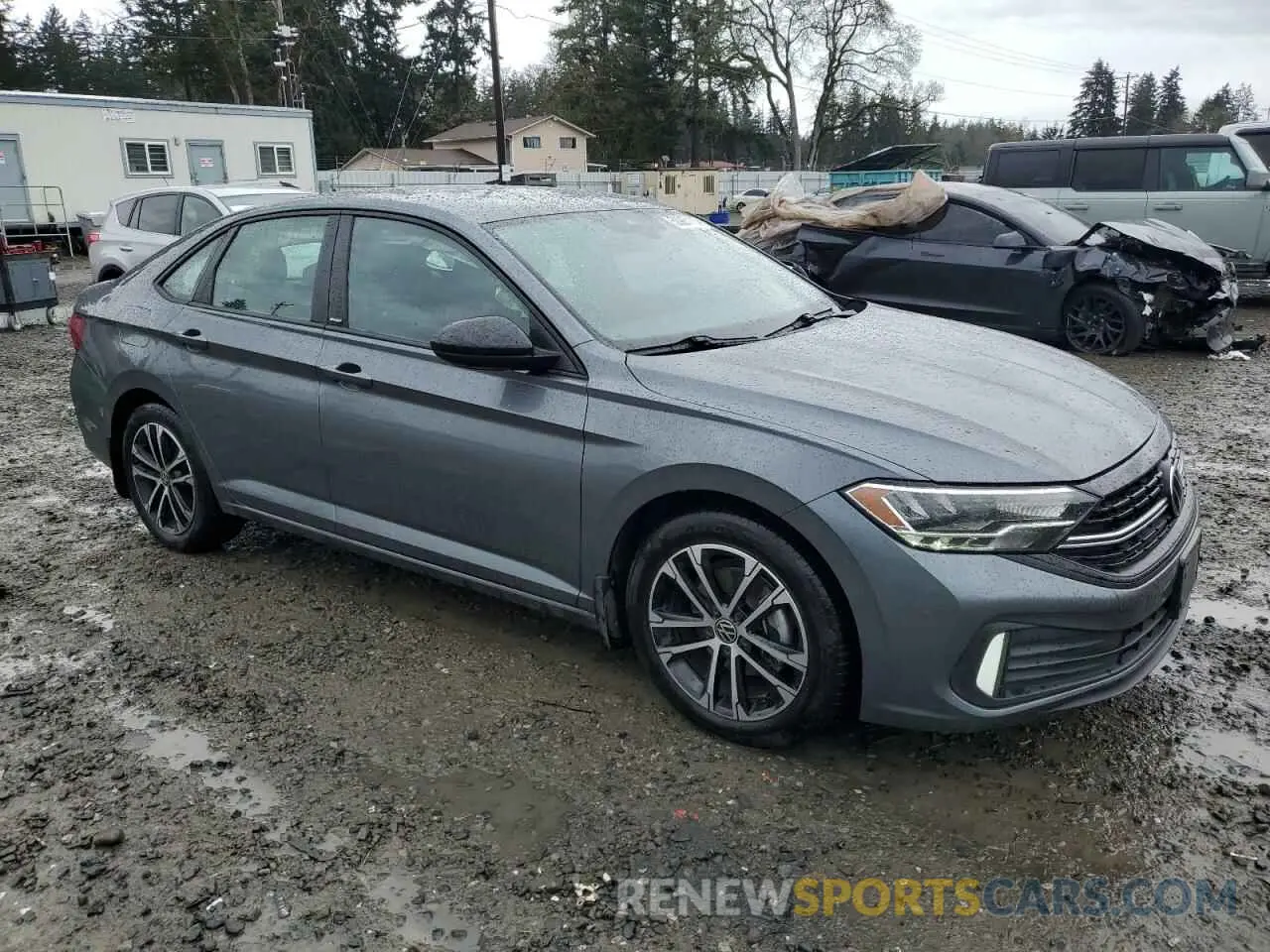 4 fotografías del automóvil dañado 3VWBM7BU7PM006145 VOLKSWAGEN JETTA 2023