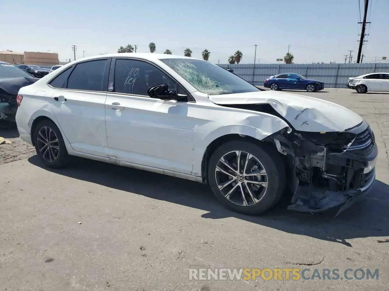 4 fotografías del automóvil dañado 3VWBM7BU7PM016304 VOLKSWAGEN JETTA 2023