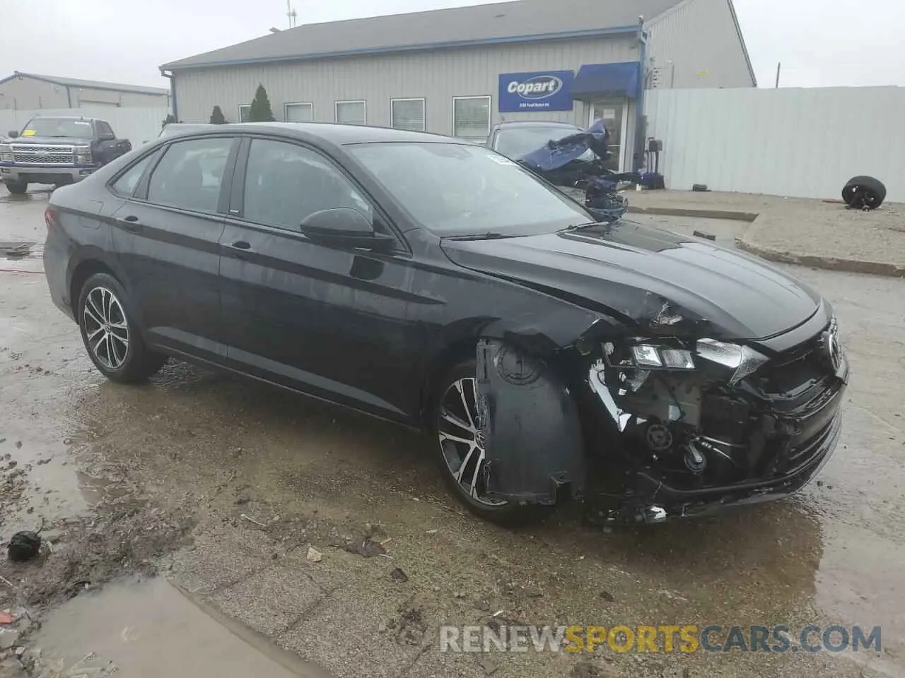 4 fotografías del automóvil dañado 3VWBM7BU7PM029182 VOLKSWAGEN JETTA 2023