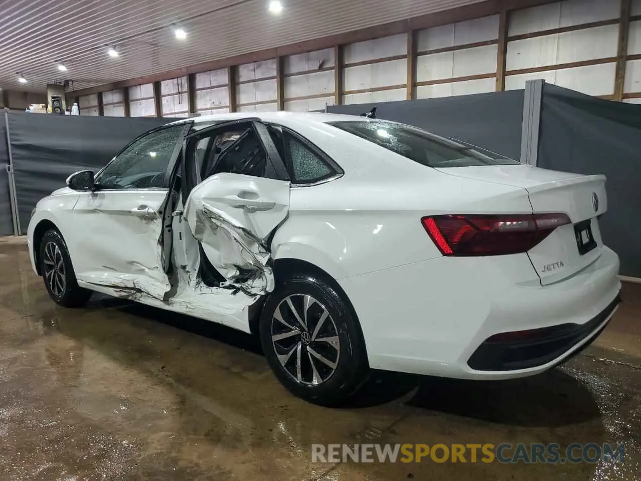 2 fotografías del automóvil dañado 3VW5M7BU1RM079107 VOLKSWAGEN JETTA 2024